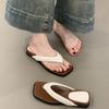 Silberne coole Hausschuhe Damen Sommer 2025 Französisch schlicht elegant bequem Zehen Urlaub Strand Zehensandalen Damenschuhe