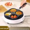 Egg Burger Pan: 4-Hole Breakfast & Steak Die-Cast Fry Pan
