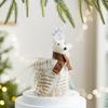 Sled Mouse Xmas Tree Pendants Cartoon Christmas Doll Pendant Cute Simulation Owl Ornament  Gift