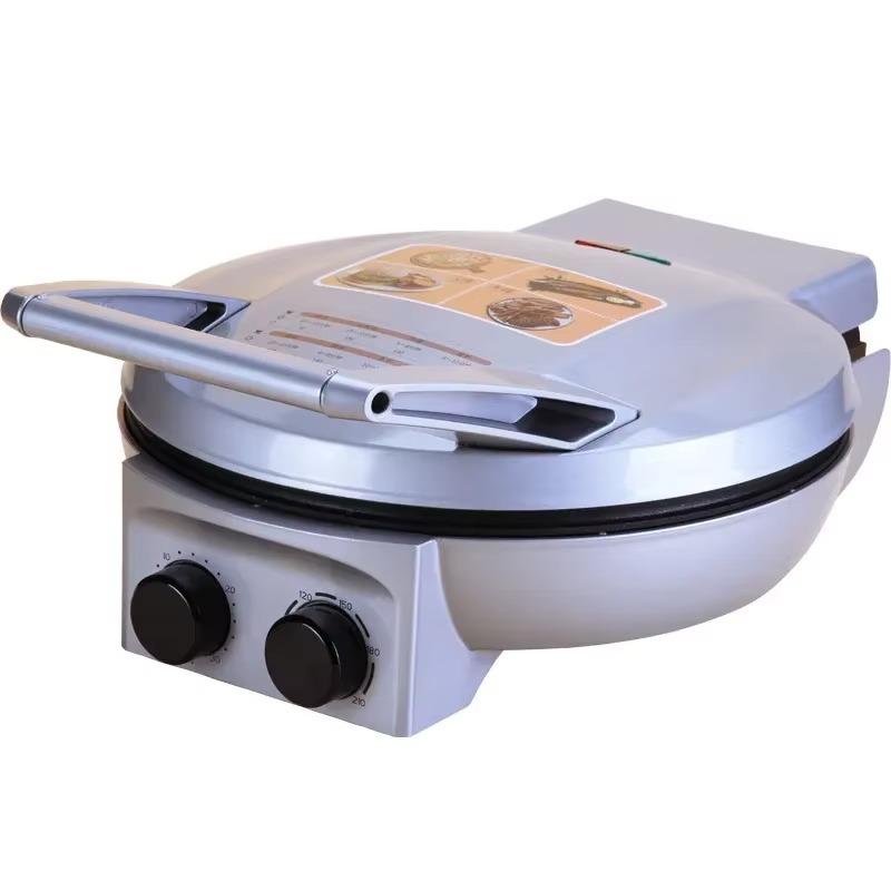 

Пицца-машина 1 шт., домашняя электрическая машина для приготовления пиццы, высокотемпературная электрическая сковорода для пирогов, 1500 Вт, двухсторонний нагрев, портативная для блинов