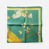 Twill Silk Scarf Woman Birds Painting Square Scarves Wraps Bandana Small Hijab Silk Foulards Tie Headband Neckerchief 53CM