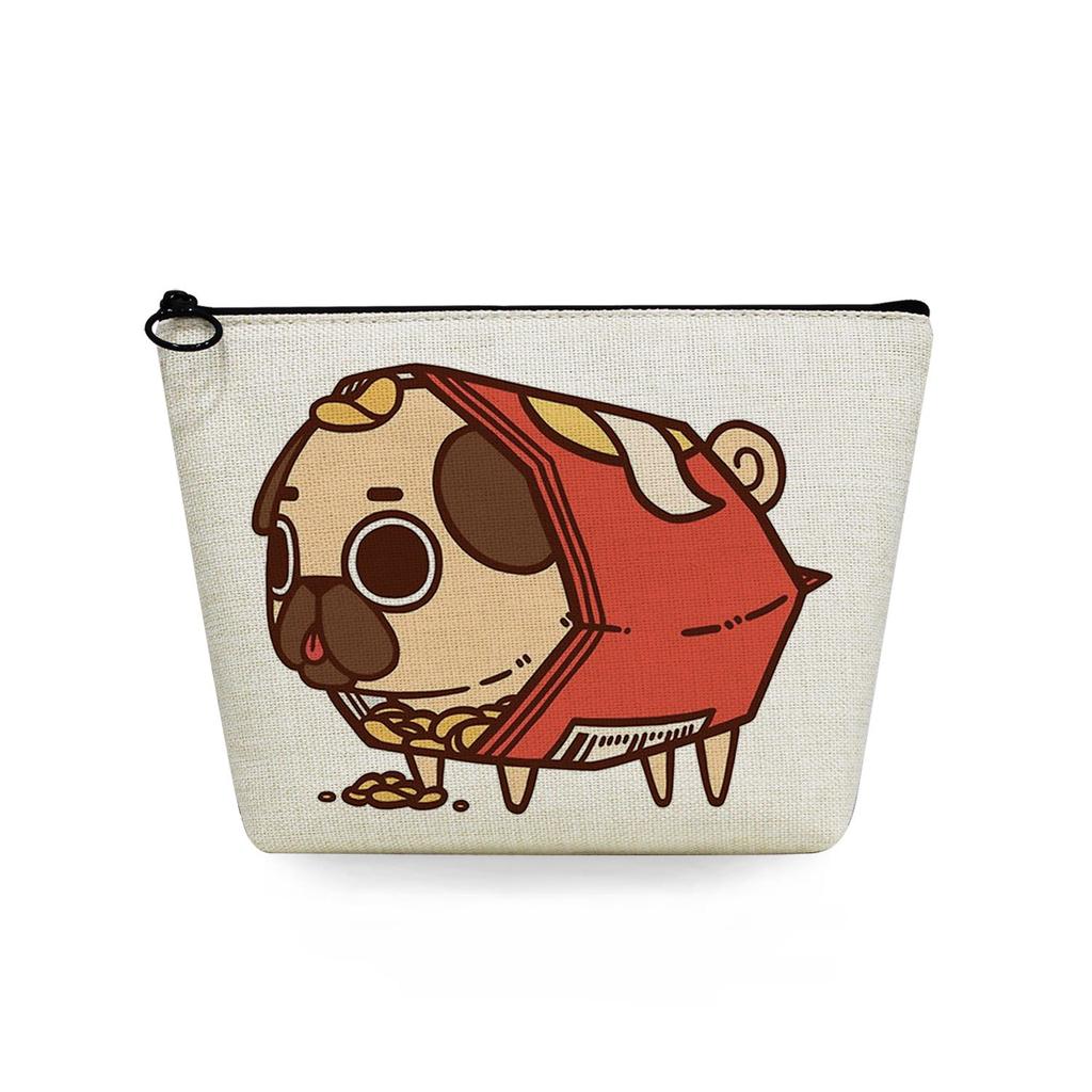 Women Dog Print Cosmetic Bag Toiletries Organize Travel Storage Case 6725