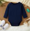 Baby Langarm-Baumwoll-Body mit Bauchschutz für Frühling & Herbst