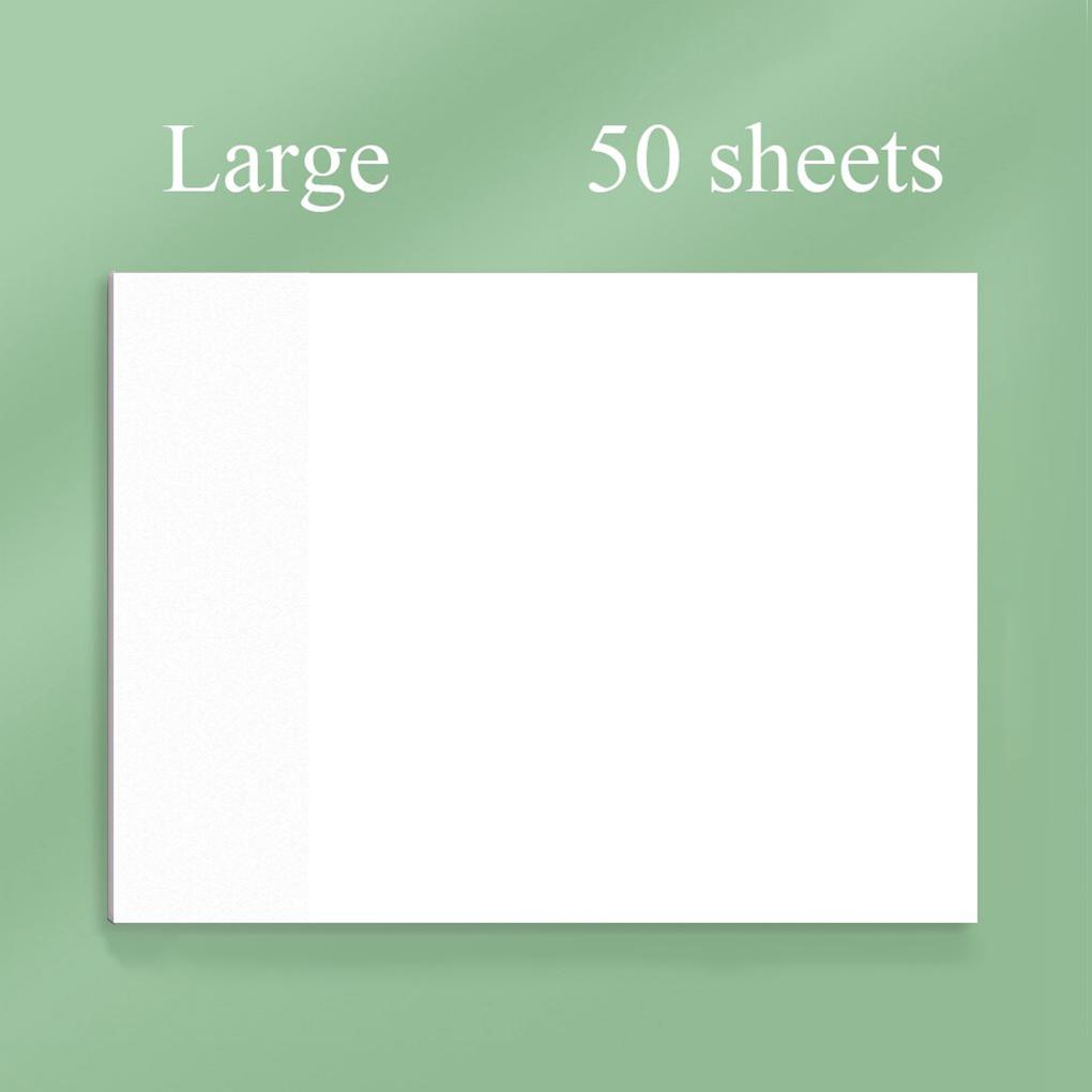 PET 50 Sheet Waterproof Indoor Household Office Library Window Computer Screen Memo Pad Notepad Accessories