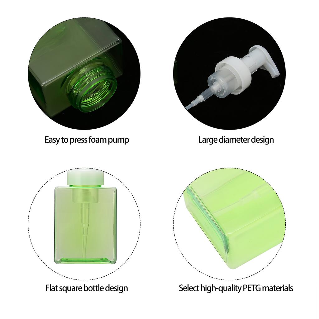 Plastikowa butelka do spieniania mydła Pusta butelka do ponownego napełniania dozownik do spieniania 250 ml