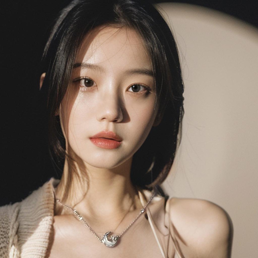 Necklace Light Luxury Design Moon Night Girl Series Moon Pendant Female Necklace Gift for Girlfriend and Girlfriend