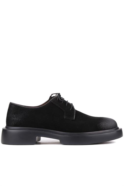 

Shoetyle - Siyah Süet Deri Bağcıklı Erkek Klasik Ayakkabı 250-451 39 чорний