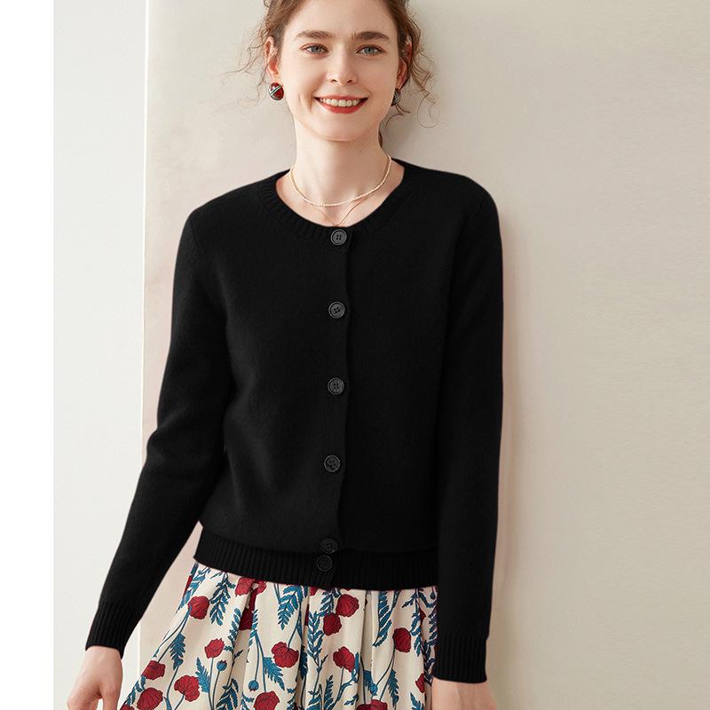 2025 Women's Cashmere Round Neck Loose Knit Sweater - Soft, Fluffy, Versatile Outerwear for Autumn and Winter