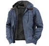3D Mehrfarbig Digitaldruck Kapuzenpullover mit Braunem Futter - Baumwolljacke für Europa und Amerika