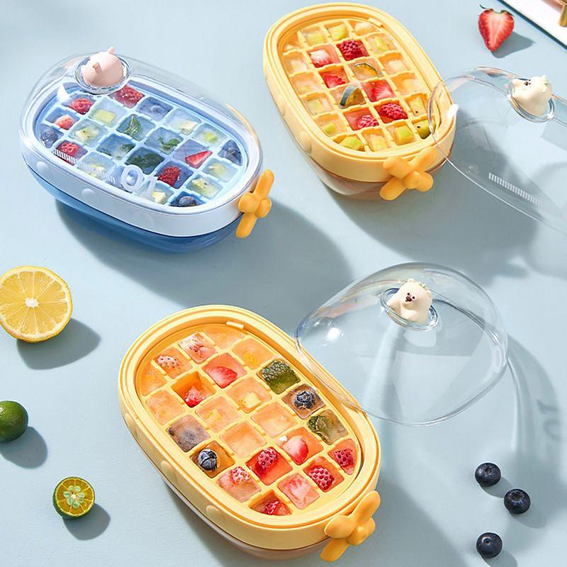 Ice Ball Maker Mold Easy Release 24Grid Ice Maker Mold Freezing Cube Tray For Freezer Whiskey Cocktails Juice Kitchen Accessorie