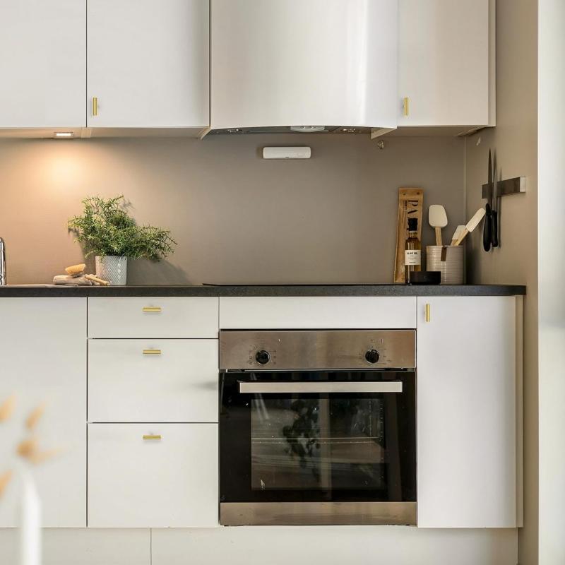 Pack of 10 Gold T Shaped Drawer Pulls Single Hole Sturdy Zinc Alloy Cabinets Handles for Home Decoration Daily Use