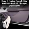 Leather Door Anti-Kick Mats & Center Console Side Protection Pads For Changan NEVO Q05 2026, Interior Protective Accessories