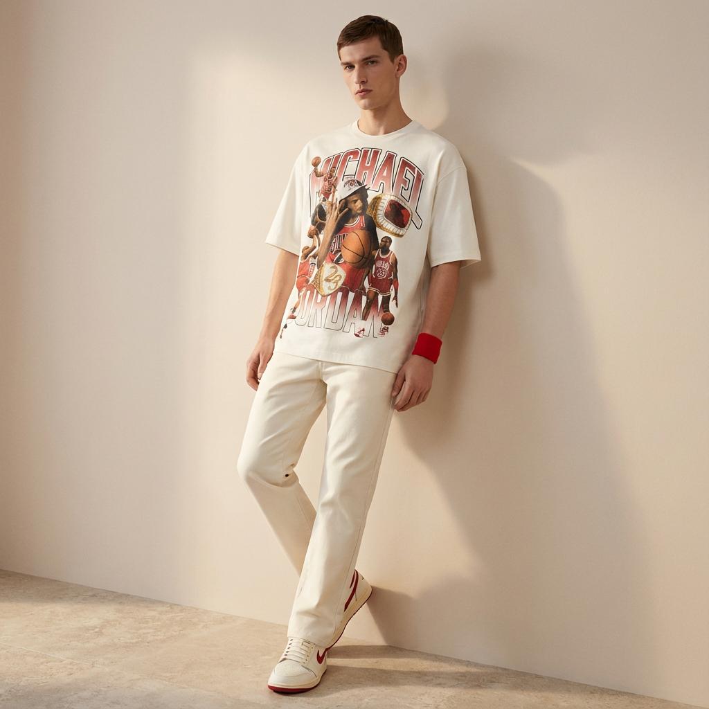 Jordan Flight Essentials Rundhals American Vintage Locker Kurzarm T-Shirt Herren Tops Sail Campus-Red HM7132133