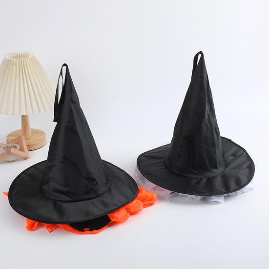 Halloween Hanging Decoration Outdoor Hanging Pumpkin Ghost with Witch Hat for Outside Yard Porch Lawn Tree Decor