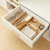 Secure Fit Retractable Drawer Dividers Bamboo Cabinet Storage Partition Divider  Bedroom Dresser