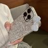 Luxury Rhinestone Bow Epoxy Sequins Phone Case For iPhone 17 16 15 14 13 12 11 Pro Max Plus Cute Bling Shockproof Bumper Cover