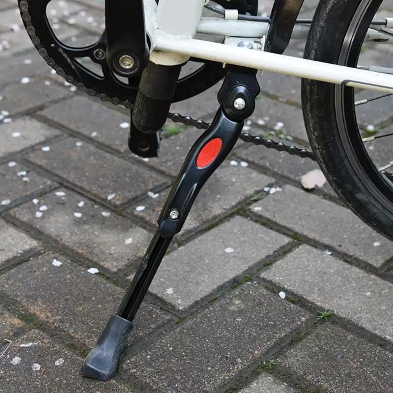 Adjustable Aluminum Alloy Motorcycle Bicycles Kickstand With Height Adjustment And Anti Slip Base For Stable Parking On Any Terrain