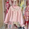 Japanische Spitzen Patchwork Lolita Süßes Hemd Stickerei Cartoon Kawaii Niedliche Blusen Harajuku Fee Peter Pan Kragen Grunge