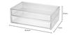 MUJI Stackable Acrylic Case with Two Drawers and Lid, Large, Approx. 25.5cm W X 17cm D X 9.5cm H, Product Number: 38970125