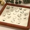 Set of 21 Unique Rings Punk Rings Set Intricate Opening Rings Suitable for Halloween and Everyday Fashion Accessories