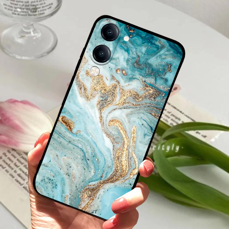 Cartoon Case For vivo Y29s Y04 4G Soft Silicone TPU Phone Protective Cover Cases For VIVO Y04 Fashion Luxury Cute Bumper Fundas