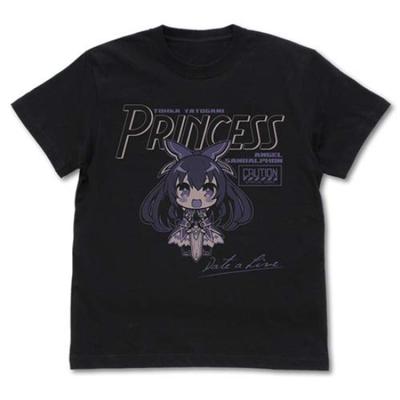 Date A Live III Tohka Yatogami Deformed Black M Size T-shirt Ver.