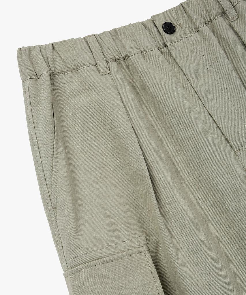 STUDIO TOMBOY [Men] Single-Pleat Elastic Half Cargo Pants_Light Khaki 9156231116