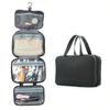 Travel-Friendly Multi-Color Hanging Toiletry & Makeup Bag with Wet and Dry Compartments