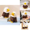 Adorable Plush White Headed Eagle Stuffed Animal Toy For Kids Soft Cuddly Doll