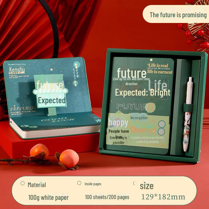 Gold List Notebook Gift Set: National Tide Stationery for College Exam Success - Perfect Birthday Souvenir
