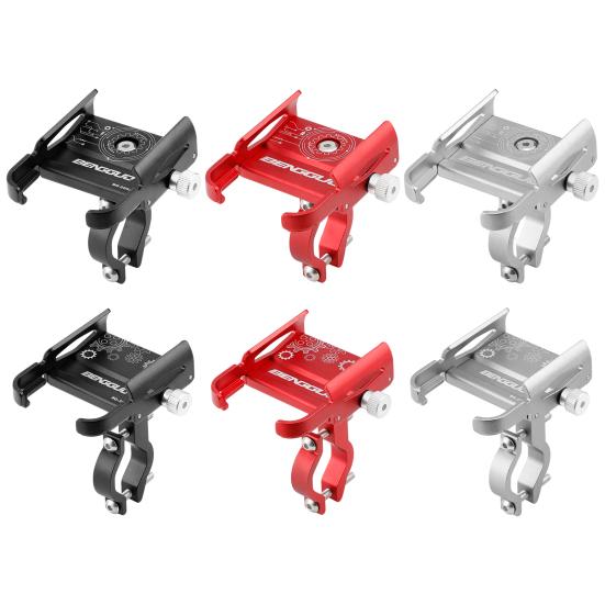 Bike Phone Mount 360 Rotatable Cell Phone Absorption Universal Bicycle Anti-skid Shock Navigation Support