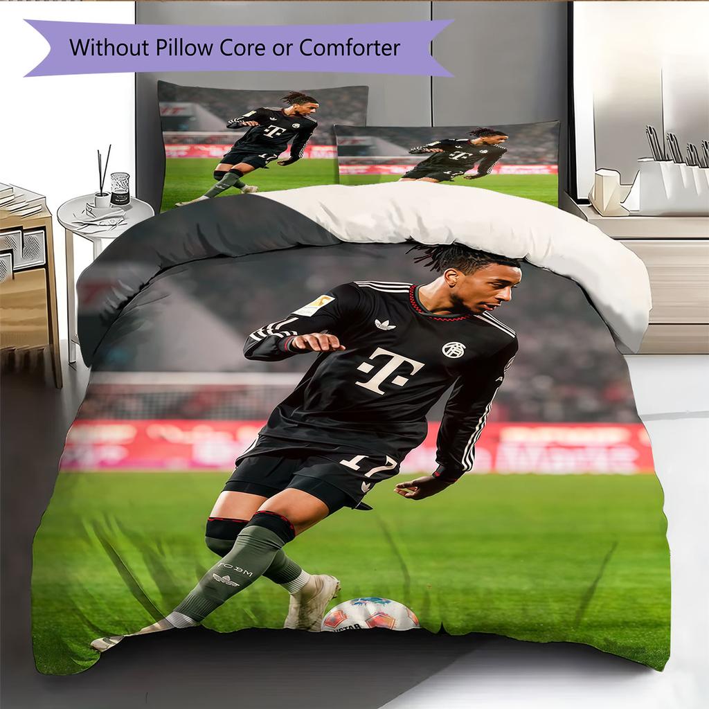 Biancheria da letto con motivo Michael Olise Decorazione per la casa Regalo di compleanno (1 * copripiumino + 2 * federa, senza nucleo),merchandising per fan.