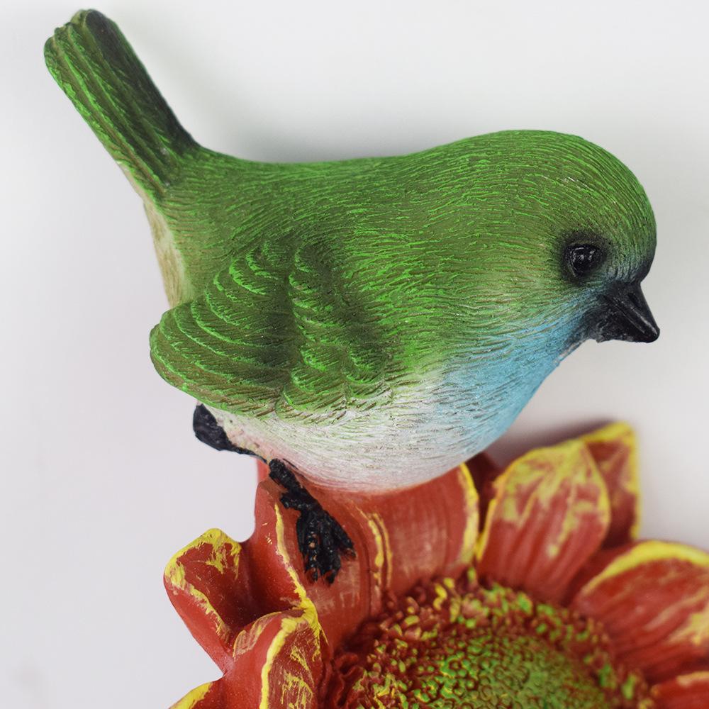 Solar LED Flower Bird Lights for Outdoor Courtyard, Balcony, Garden, and Camping with Sensor Activation.