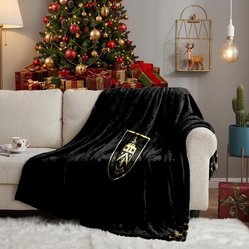 Burnley Football Club Throws Blanket Flannel Blankets Plush for Couch Bed Gifts for Men Women Travel picnic blanket Christmas fan gifts