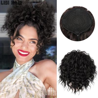 Synthetische, kurze, lockige Pferdeschwanz-Extensions mit Kordelzug, Clip-In-Haarverlängerungs-Perücke für natürlich aussehenden täglichen Gebrauch