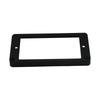 FLEOR 2Pcs Guitar Humbucker Pickup Mounting Frames Flat Bottom Pickup Rings Neck & Bridge for Electric Guitar (Black/Cream)