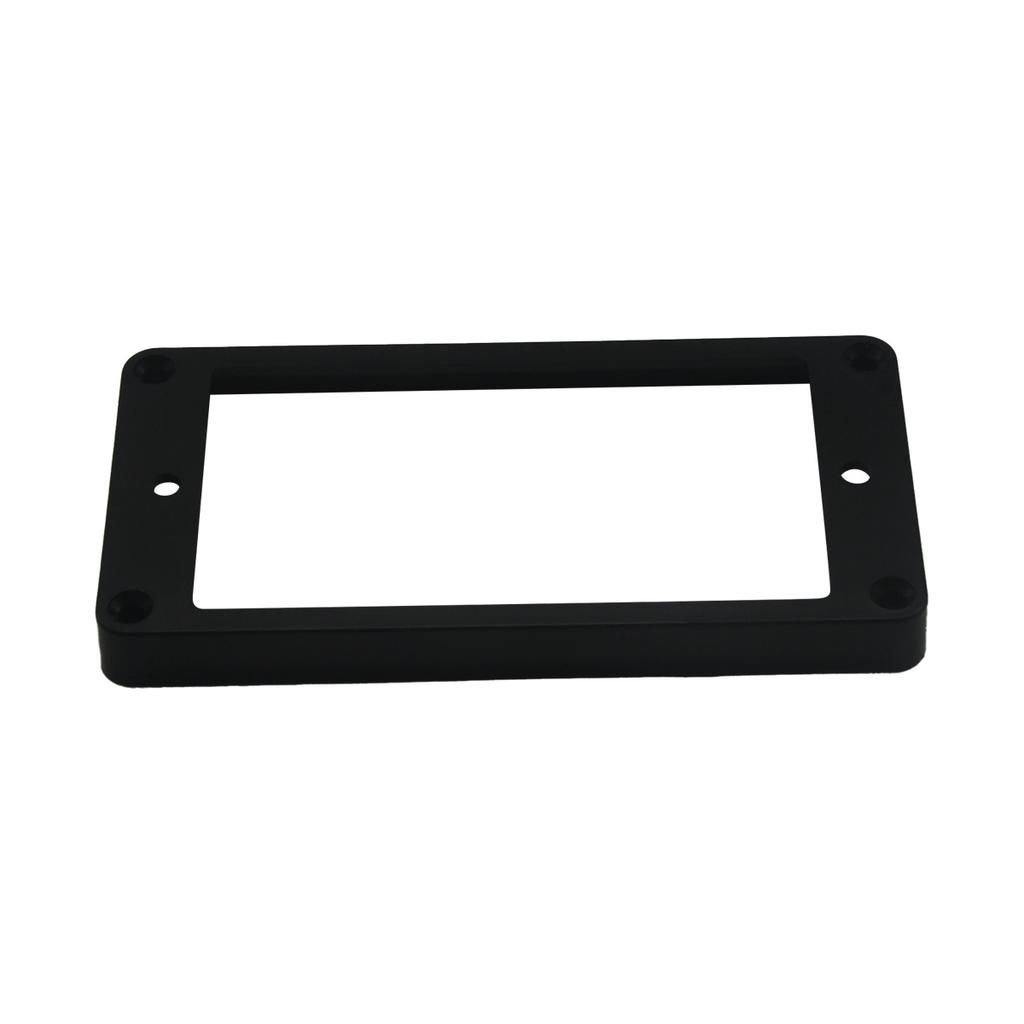 FLEOR 2Pcs Guitar Humbucker Pickup Mounting Frames Flat Bottom Pickup Rings Neck & Bridge for Electric Guitar (Black/Cream)