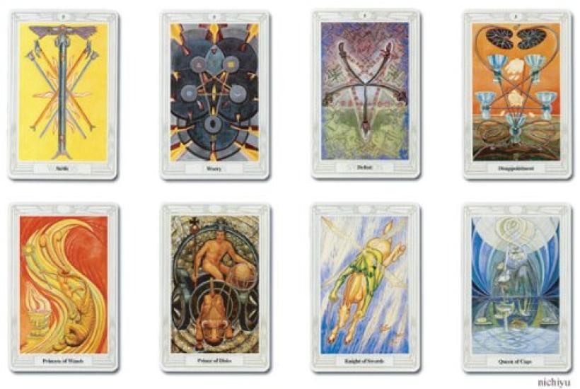 Nichiyu Thoth Tarot Fortune Telling Tarot Standard Size Blue Box Aleister Crowley Thoth Tarot the Greatest Magician of the 20th Includes Japanese