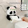 Tissue Holder Panda Design Flexibly Fixed Napkin Rack with Non-Slip Surface Easy Installation Tissue Storage Rack Bathroom Accessories
