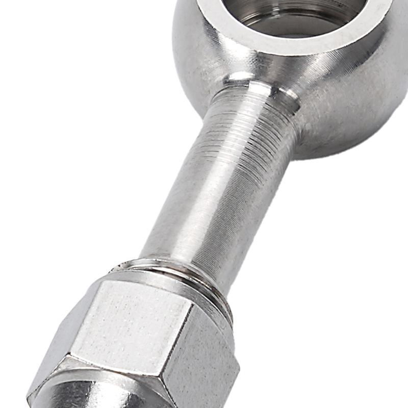 AN3 Standard Brake Line Quick Link Fitting Strong Aluminum Stress Brake Hose Fitting for Enhanced Motorcycle Safety