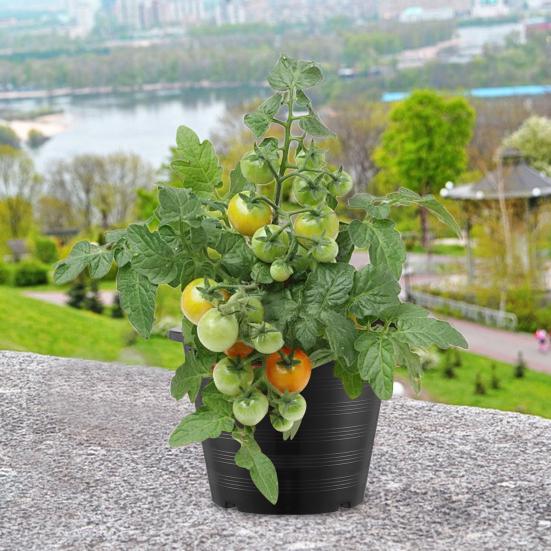 Yousheng Large Plastic Flowerpot Heavy Duty Outdoor Garden Planter Plant Pot with Drainage Holes for Flowers Potatoes Vegetables