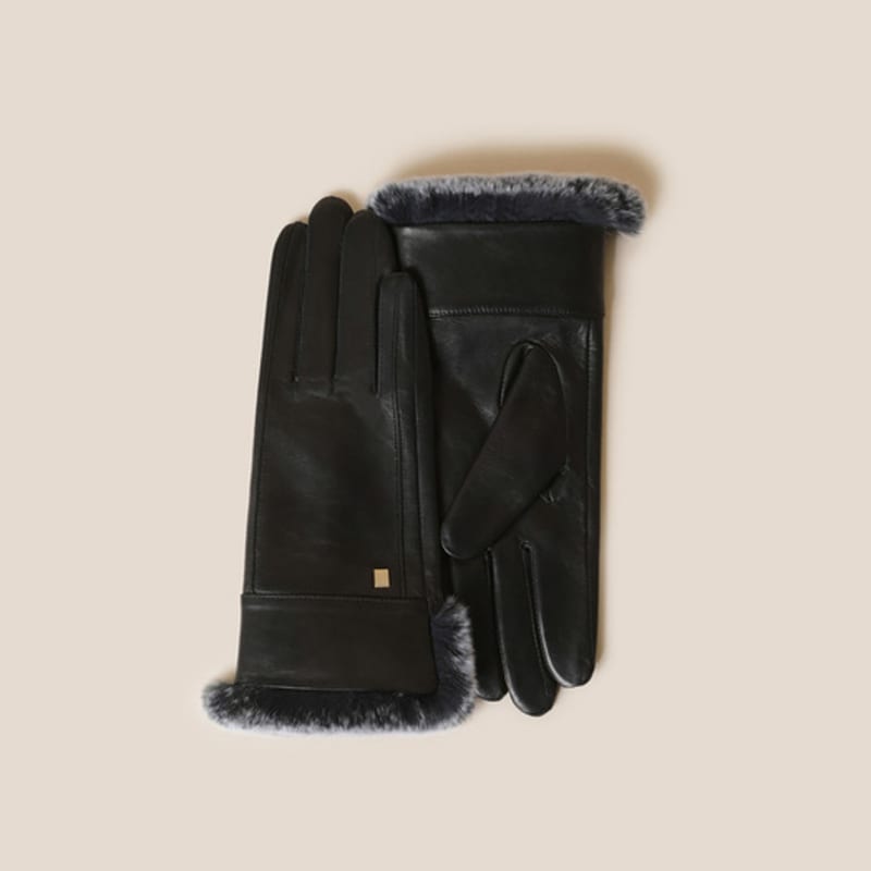 COURONNE Vety Fur Gloves (Black)_RCHAX24641BKX