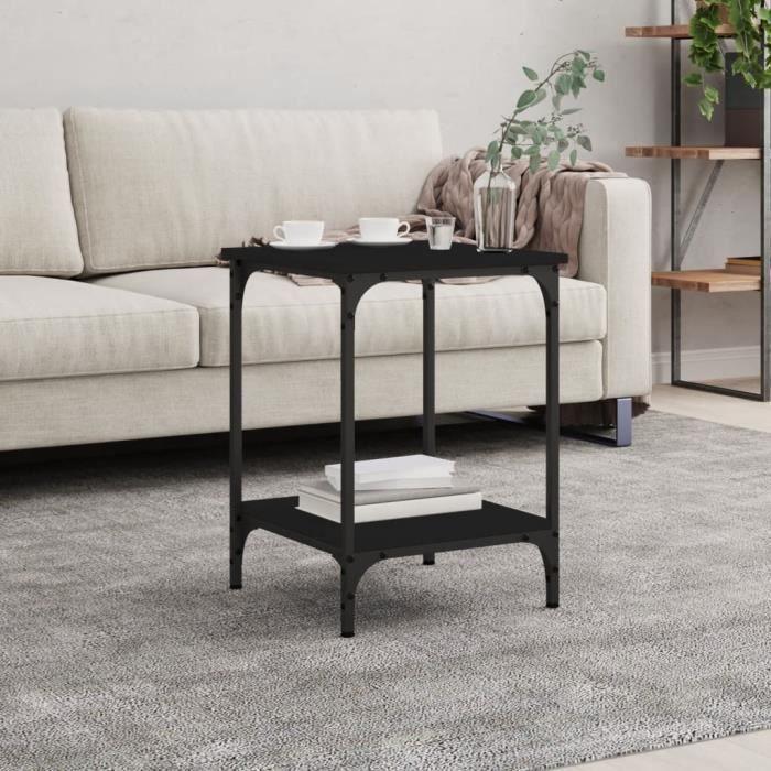 VidaXL Coffee Table Black 40x40x55 Cm Engineered Wood 832823