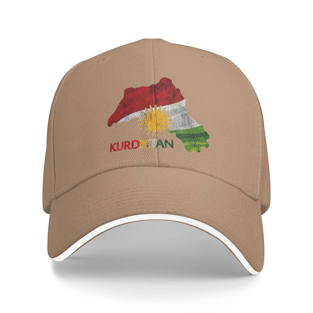 Unisex's Women's Flag Map of Kurdistan Outdoor Hat Spring  Sun Cap New Baseball Cap Fashion Sunscreen Hats