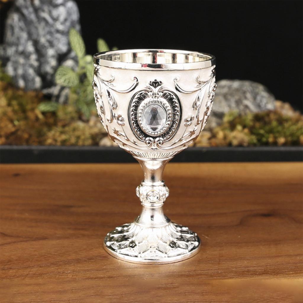 Home Retro Metal Wine Glass Whiskey Glass 30ML