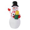 1.5m Inflatable Christmas Snowman Colorful Light Windproof Rope Automatic Blow Up Snowman for