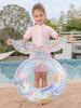 Xiaolü Thickened Sequin Mermaid Tail Swim Ring for Kids