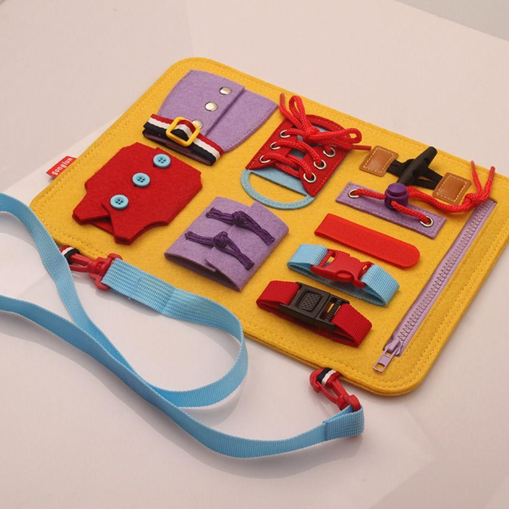 

Рання освітня практика Практичні навички Зайнята дошка Одягання Монтессорі Діяльність Дошка Діти A