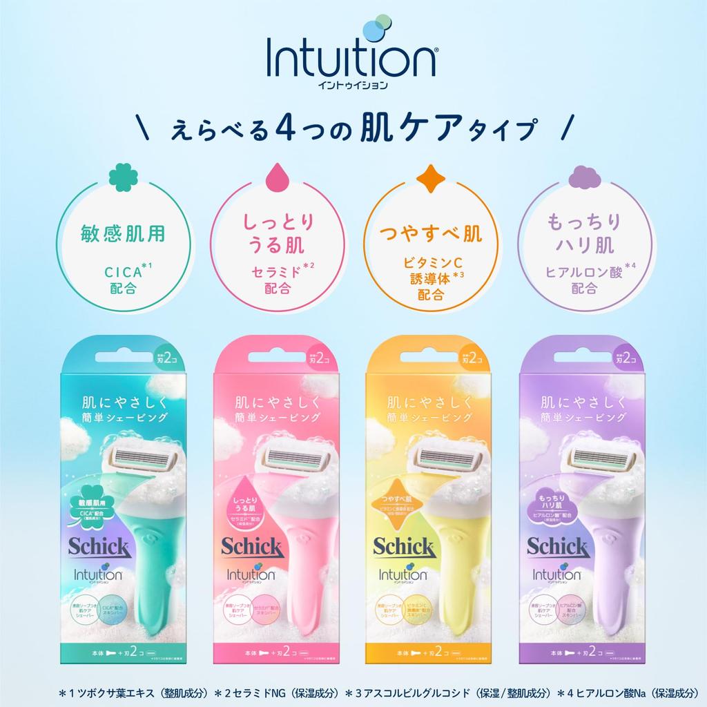 Schick Intuition Sensitive Skin Replacement Blades Razor (3-pack) - Women's