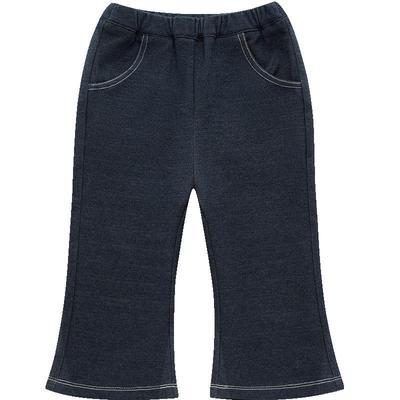 Girls' Elastic Denim Flare Pants